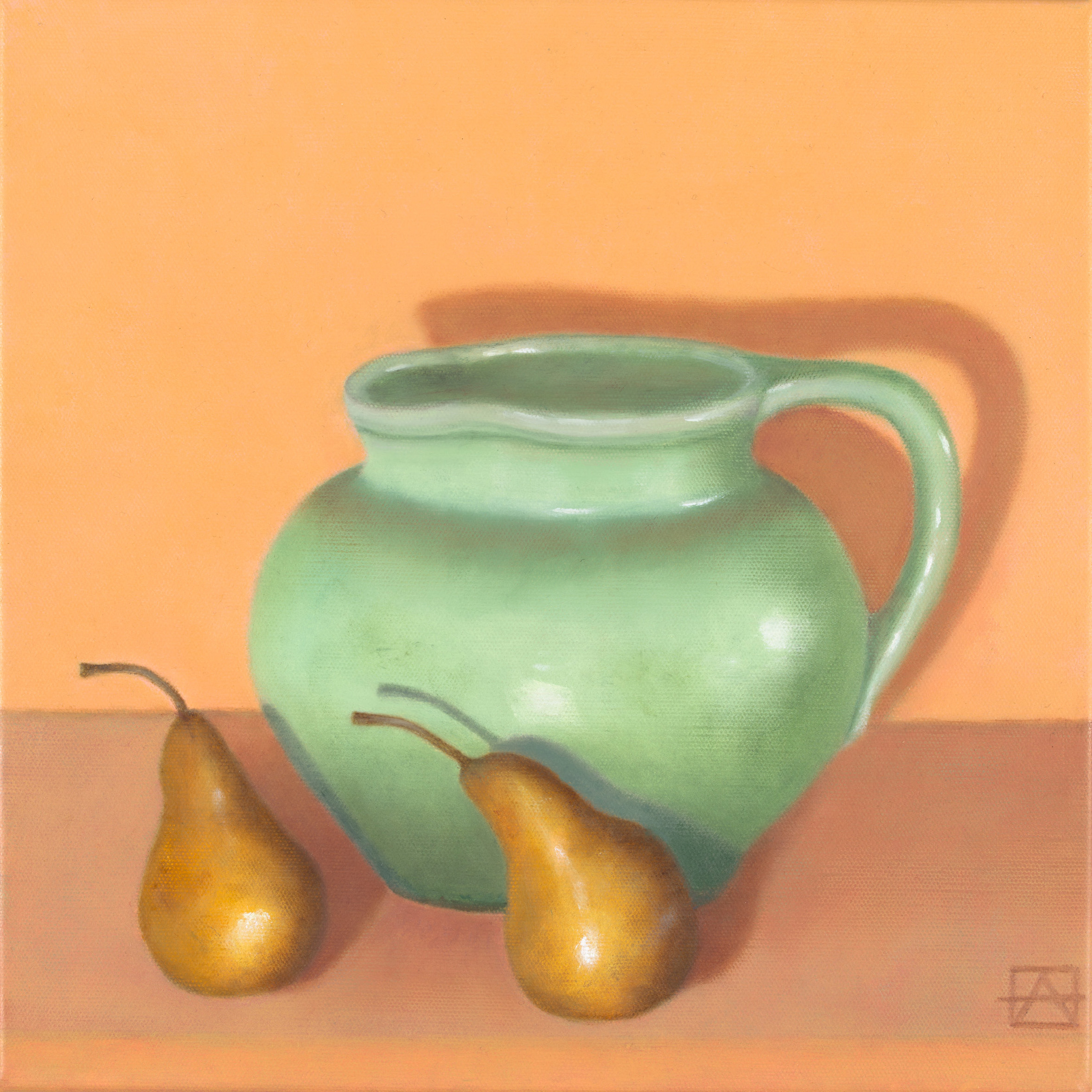 Sallee Warner/ Stoneware bowl/ clay reduction fired/ Parallel_50
Jordan_170823_011 (1).jpg
Andrea Jordan/ Green Jug with Beurre Bosc Pears/ Oil on linen/ 35 x 35cm/ Full Gamut photography