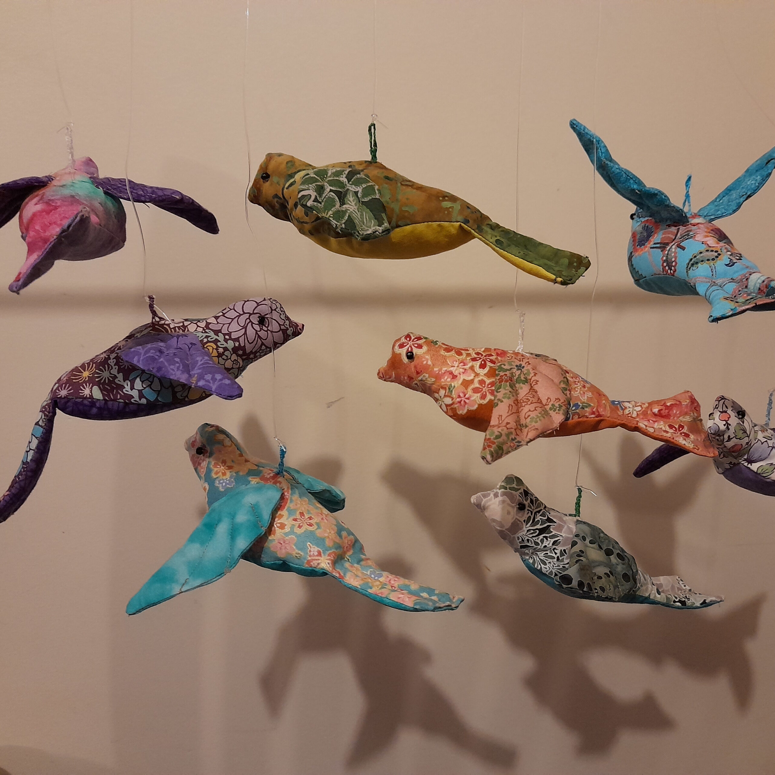 Karen Stack/ Flying Birds/2023 /Scrap material