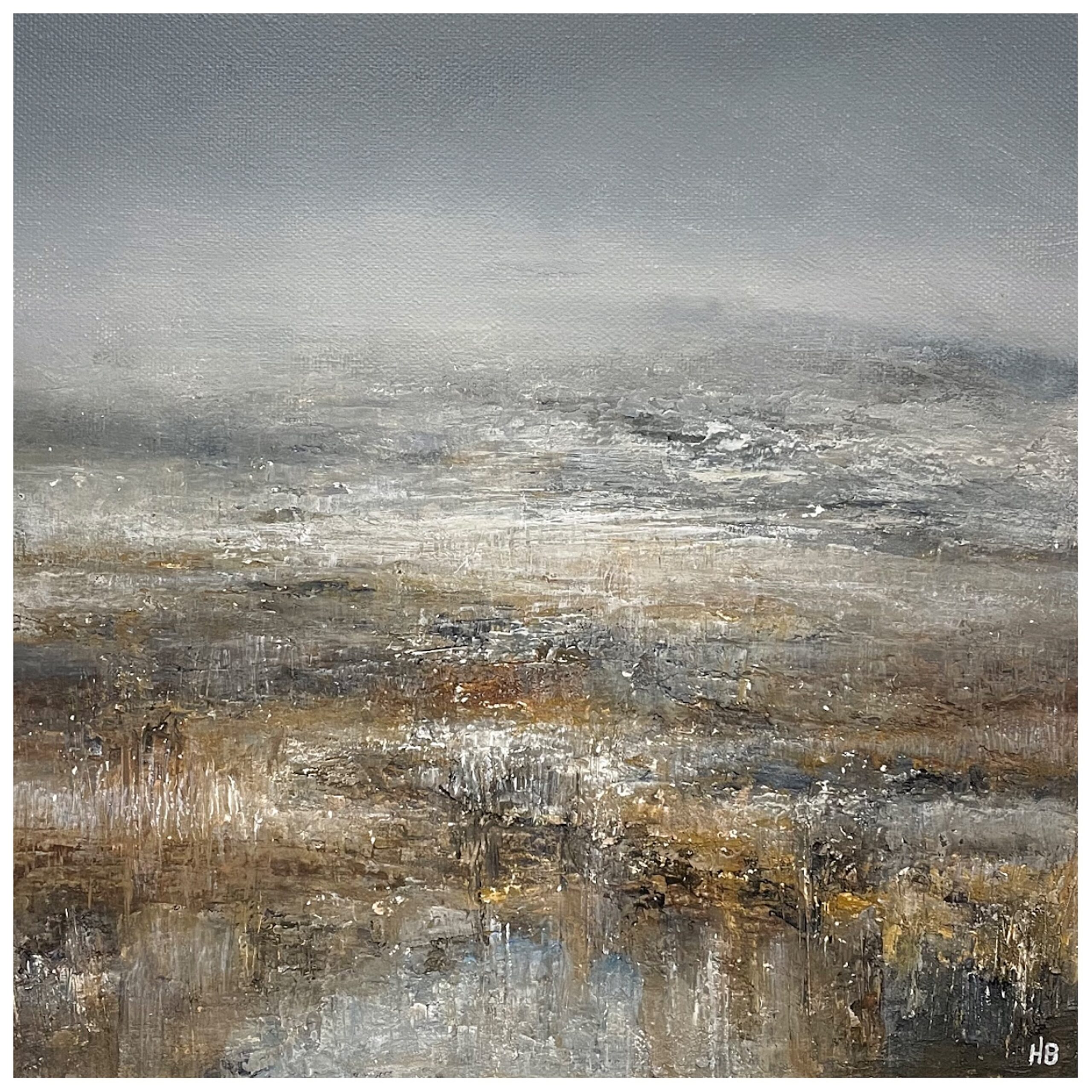 Hannah Blackmore. Tasmanian Wilderness (2023). Textured Acrylic on Canvas. 30cm x 30cm