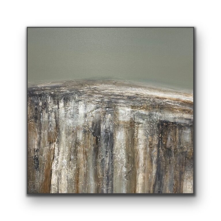 A square landscape painting