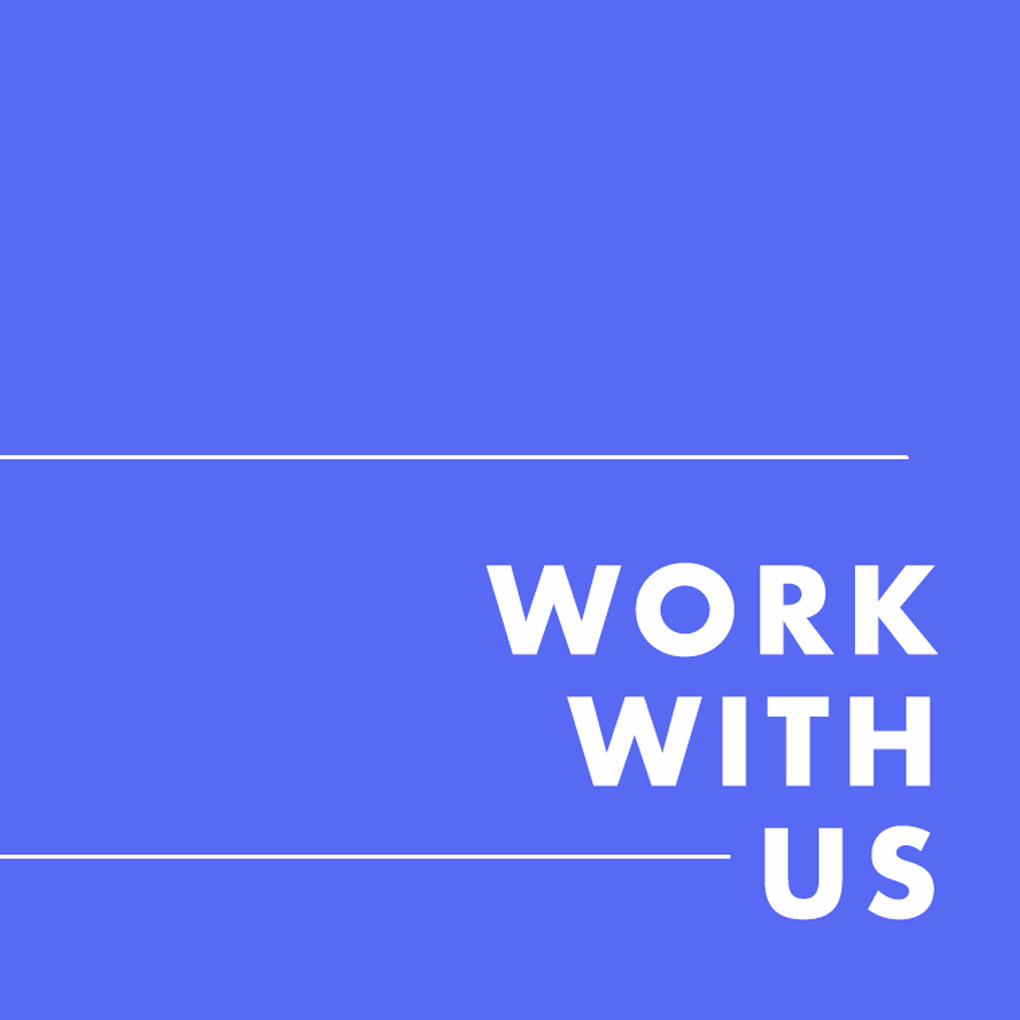 The words "work with us"